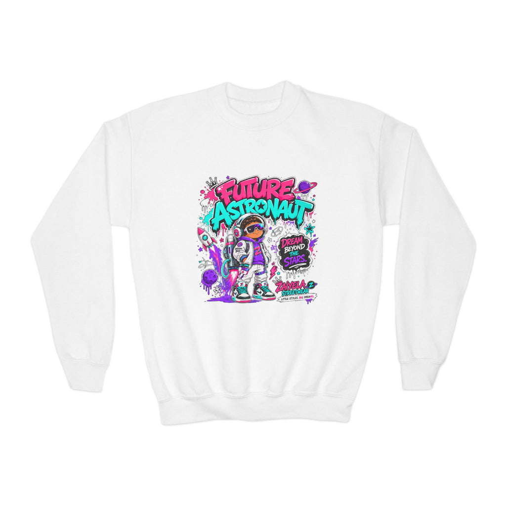 Youth Sweatshirt - "Future Astronaut" Graphic Crewneck (Dream Beyond the Stars)