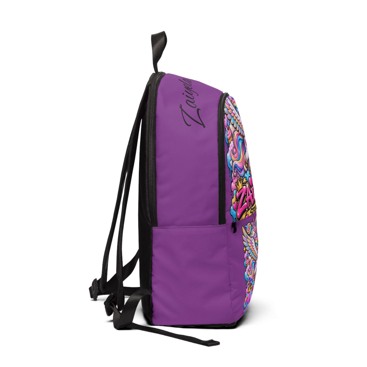 Purple Unicorn Backpack — Colorful Kawaii Rainbow Pegasus Kids School Bag