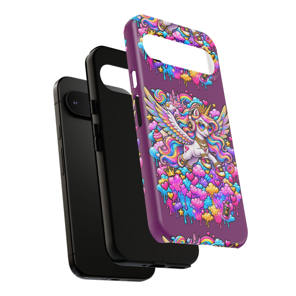 Unicorn Cute Tough Case — Colorful Rainbow Pegasus Phone Case