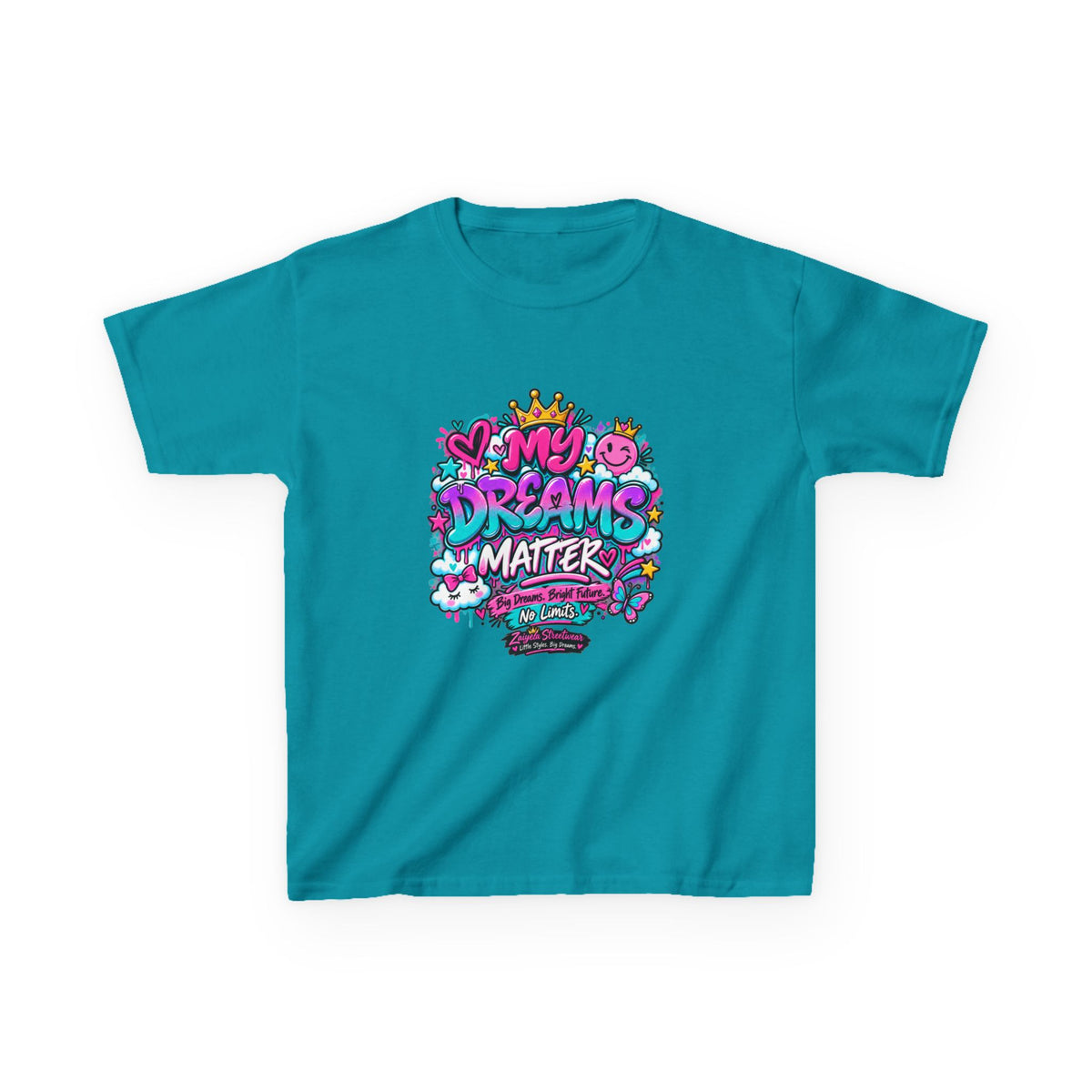 Kids T-Shirt — "My Dreams Matter" Colorful Graphic Tee