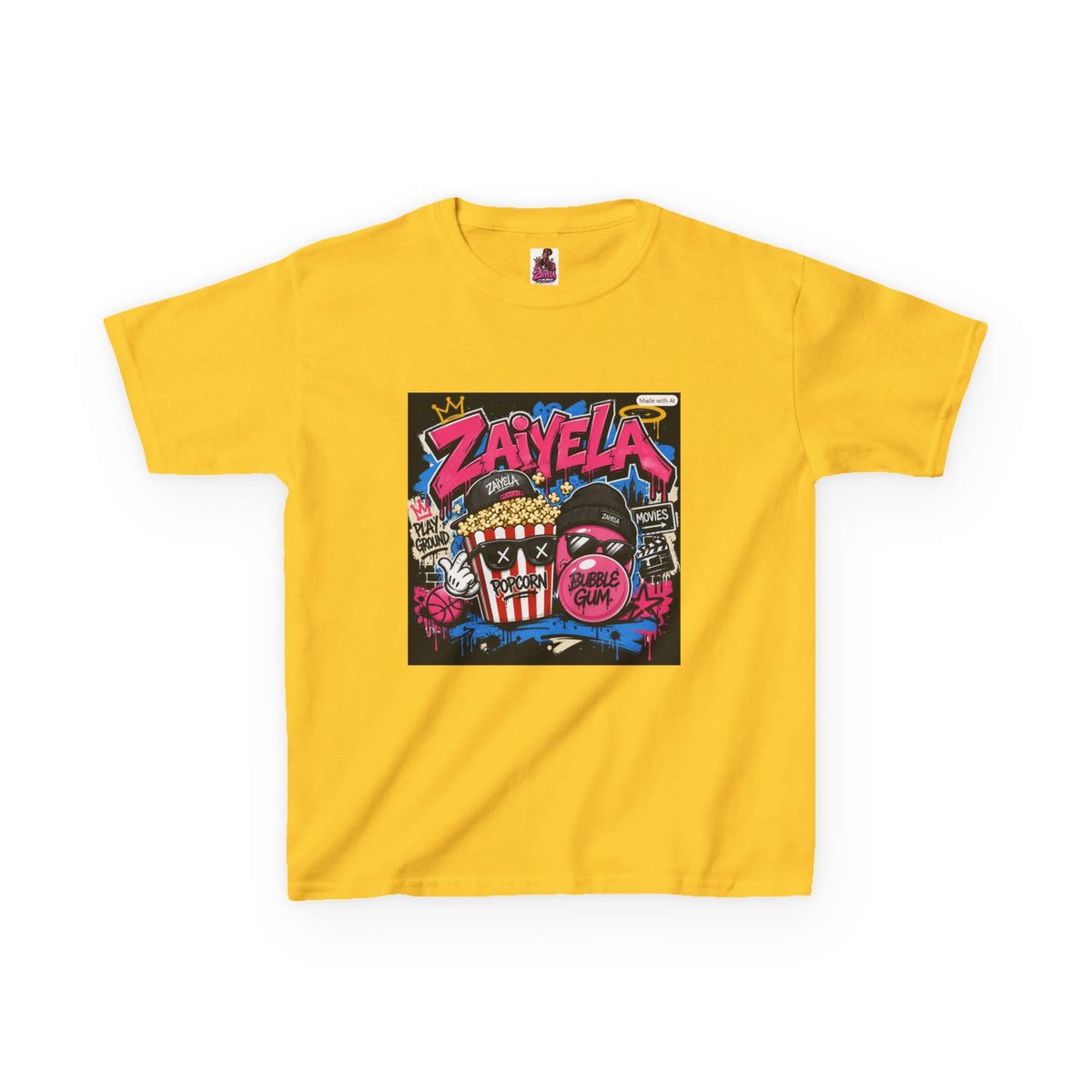 Kids T‑Shirt Big Dreams Inspiring Cartoon Tee for Aspiring Kids