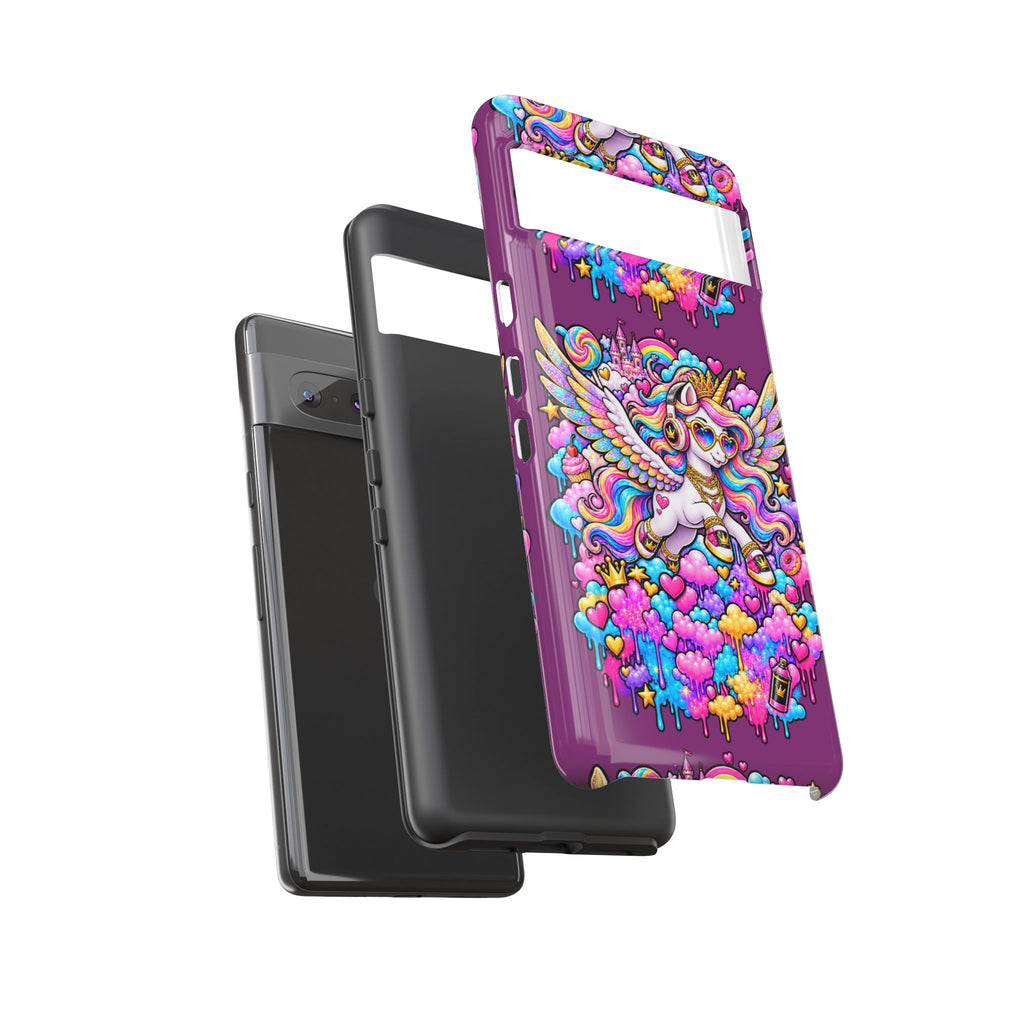 Unicorn Cute Tough Case — Colorful Rainbow Pegasus Phone Case