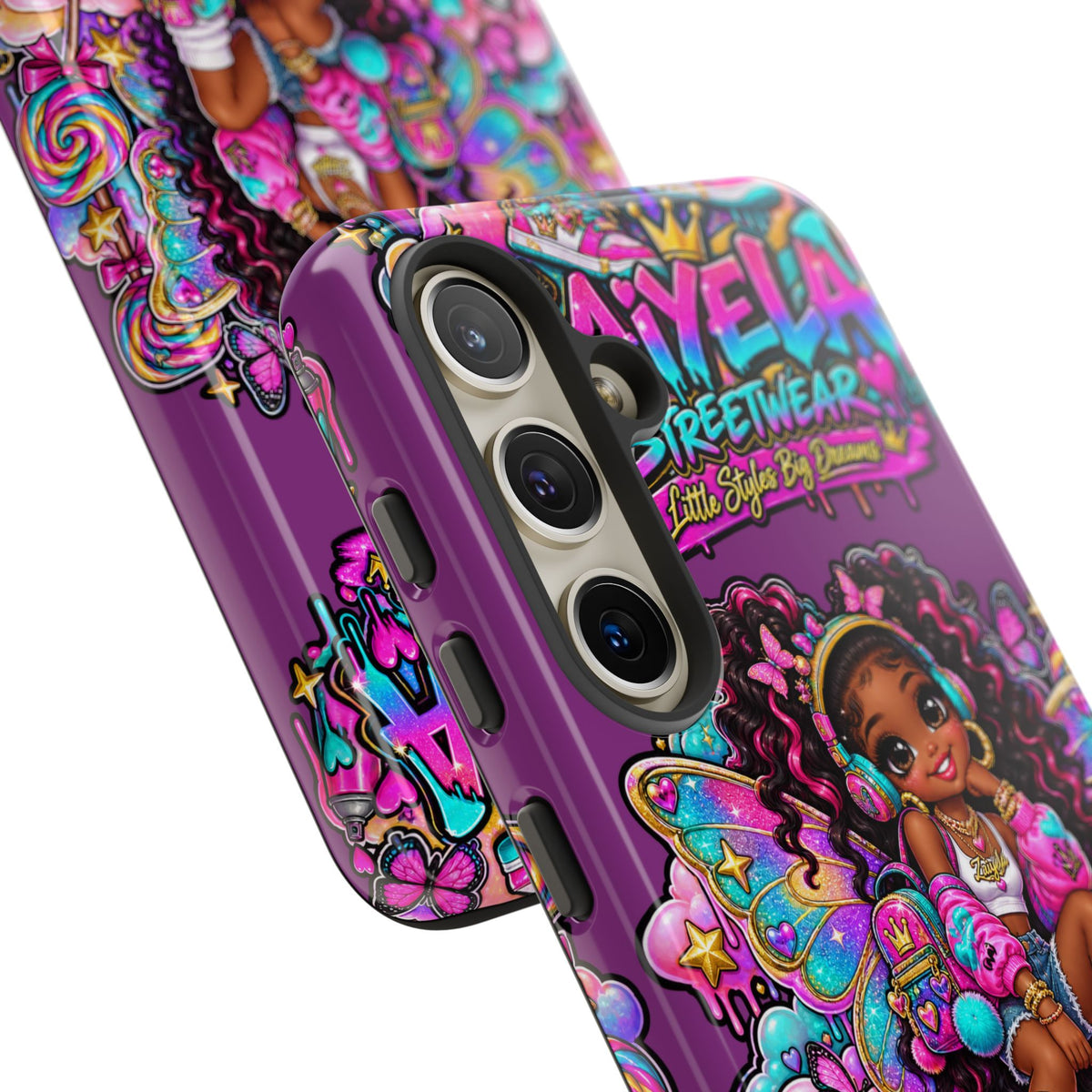 Cute Afro Rainbow Fairy Phone Case Fairy Streetwear Princess Protective Cover