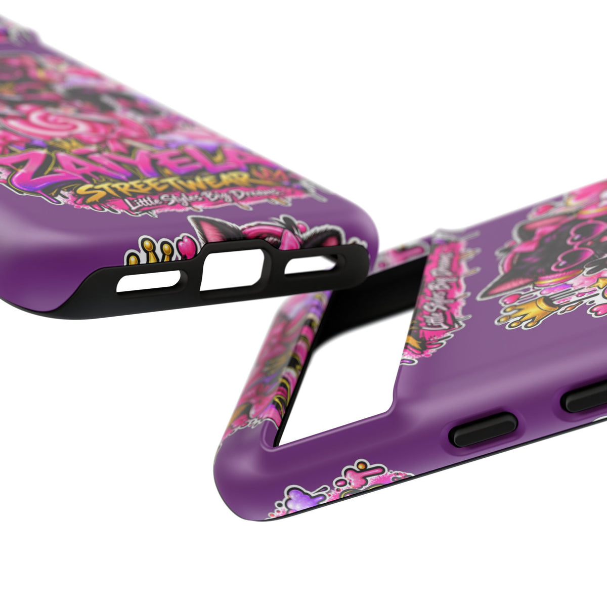 Cute Black Cat Candy Phone Case — Zaiyela Streetwear Magical Kitty