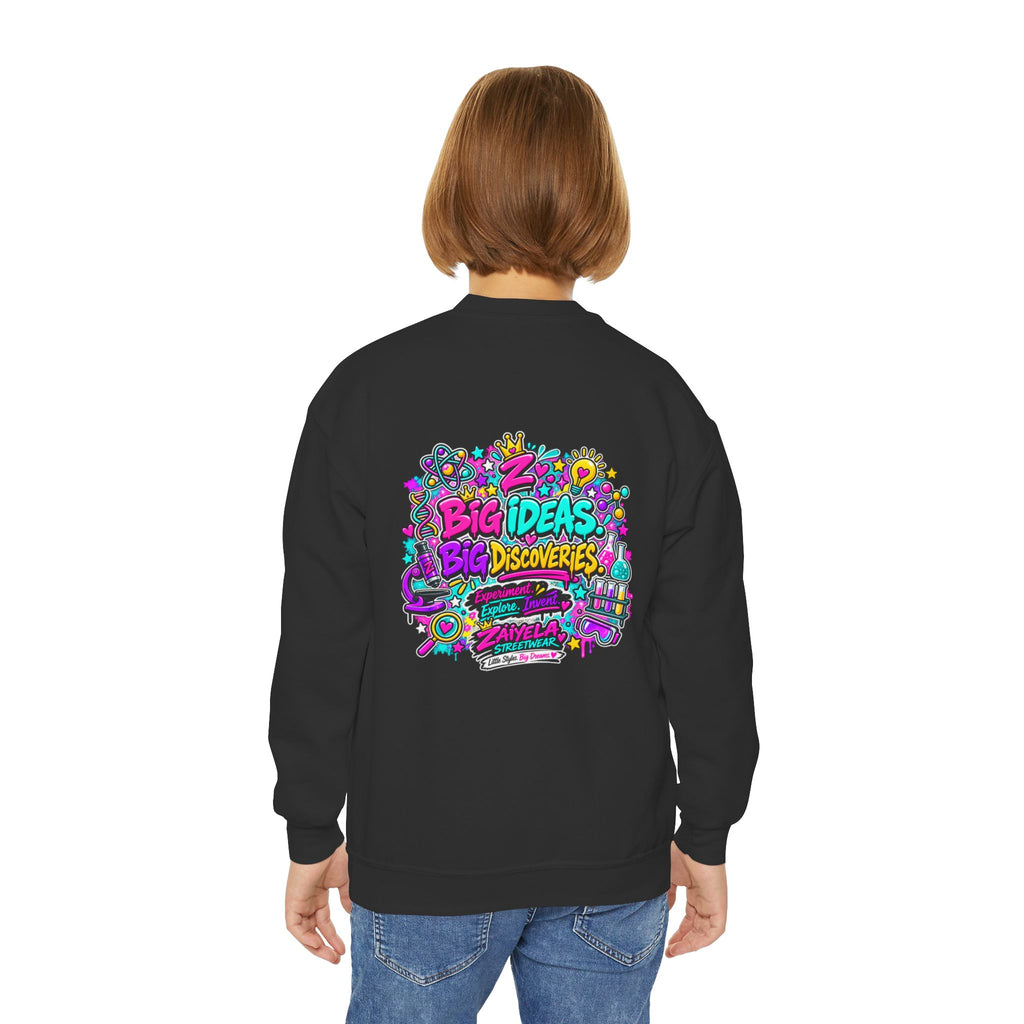Future Scientist Youth Sweatshirt — Bright STEM Crewneck for Kids