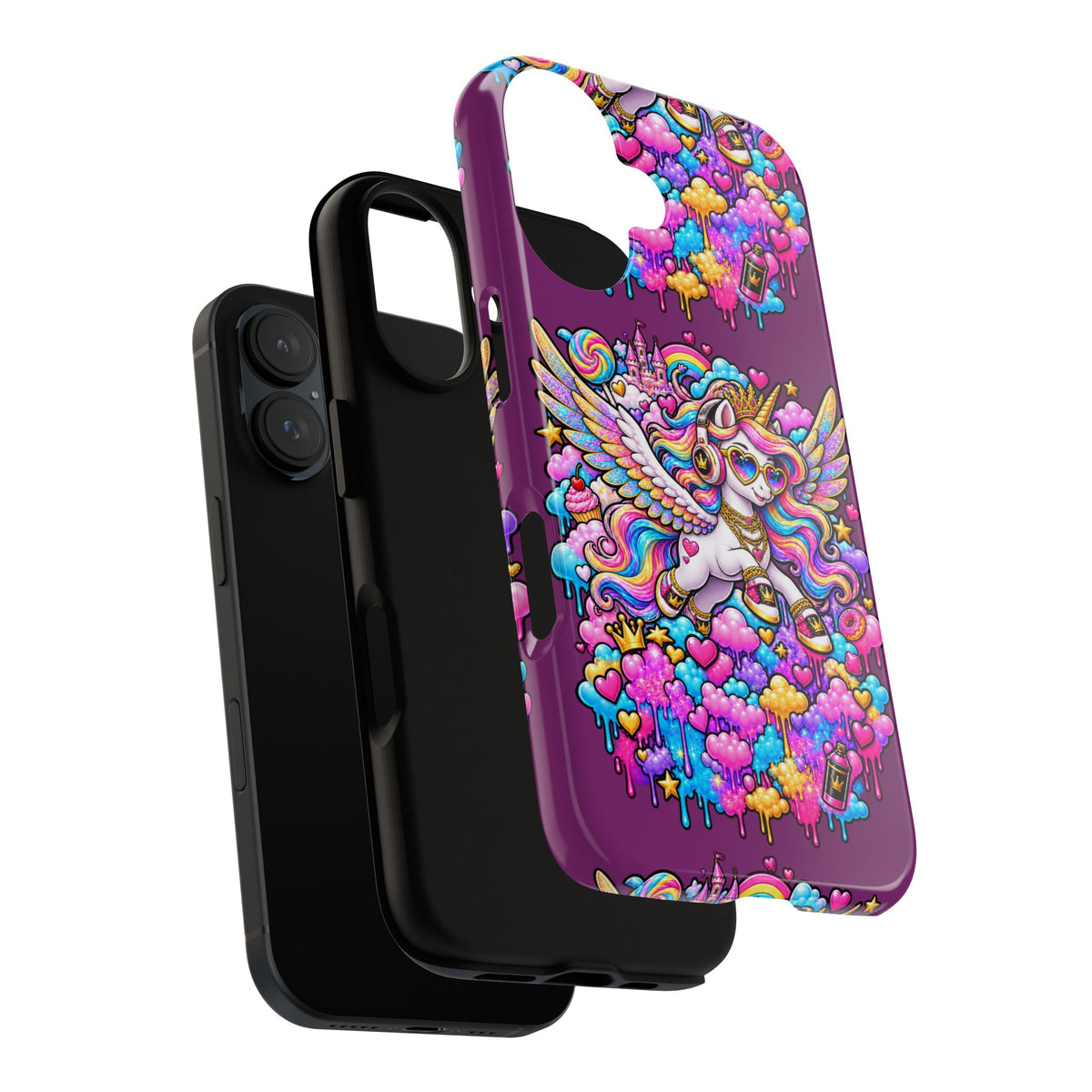 Unicorn Cute Tough Case — Colorful Rainbow Pegasus Phone Case