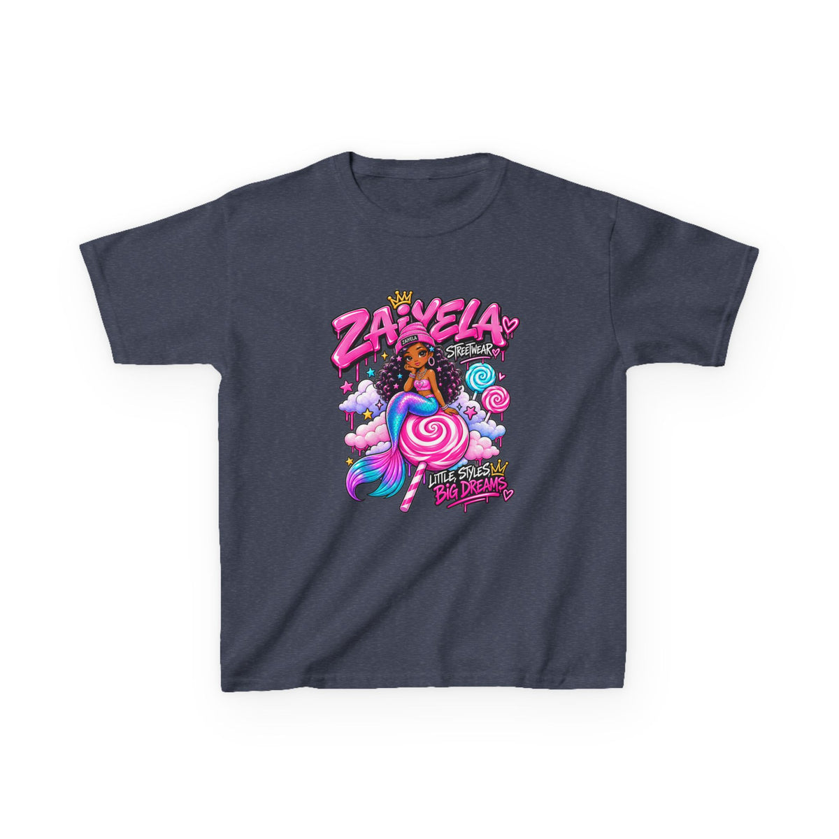 Kids Tee  Zaiyela  Candy Cloud Girl Graphic