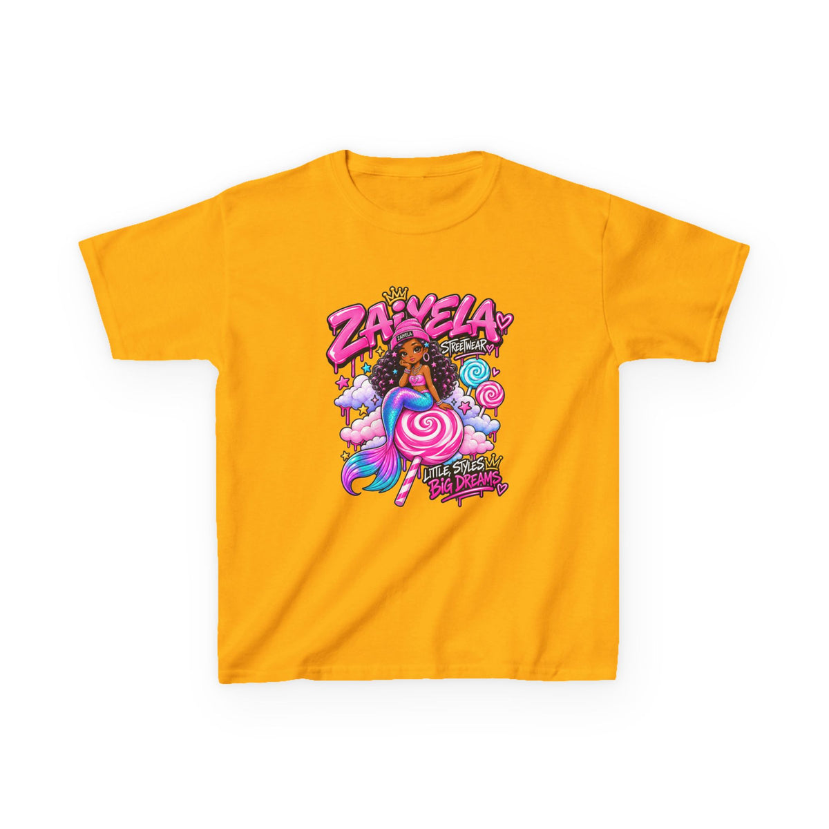 Kids Tee  Zaiyela  Candy Cloud Girl Graphic