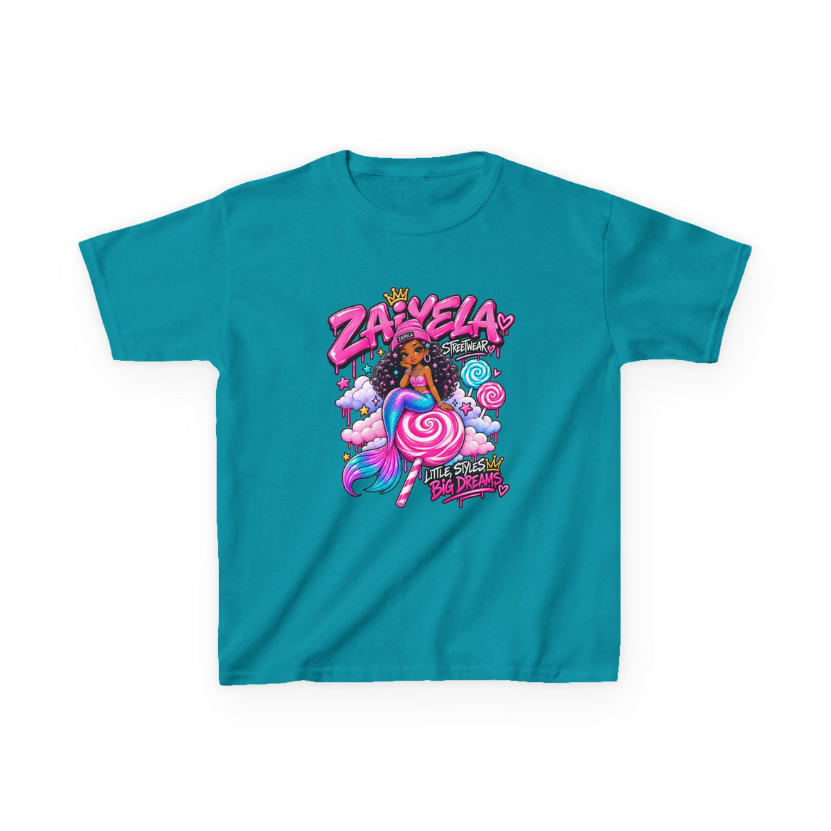 Kids Tee  Zaiyela  Candy Cloud Girl Graphic