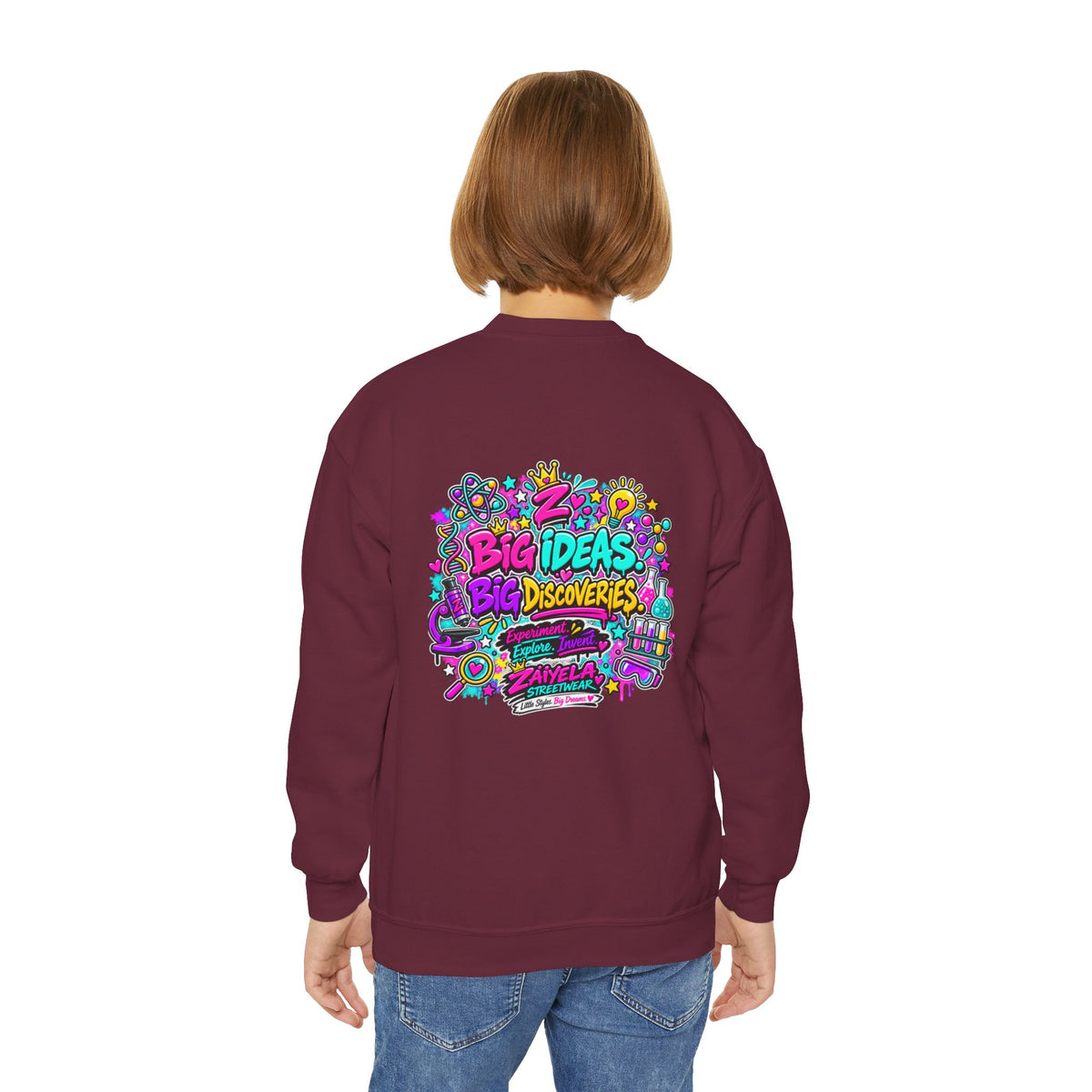 Future Scientist Youth Sweatshirt — Bright STEM Crewneck for Kids