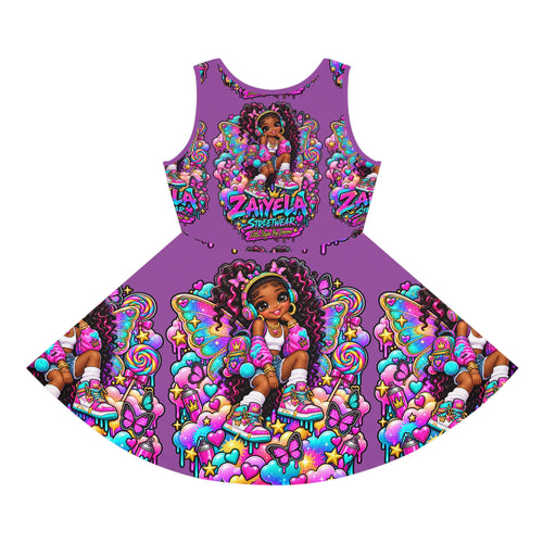 Girls' Sundress – Colorful Candy Fairy Skate Fairy Princess Dress