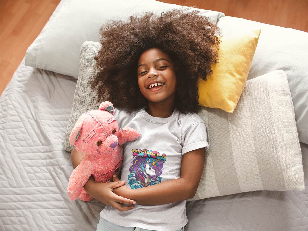 Kids T-Shirt Colorful Surf Unicorn Graphic