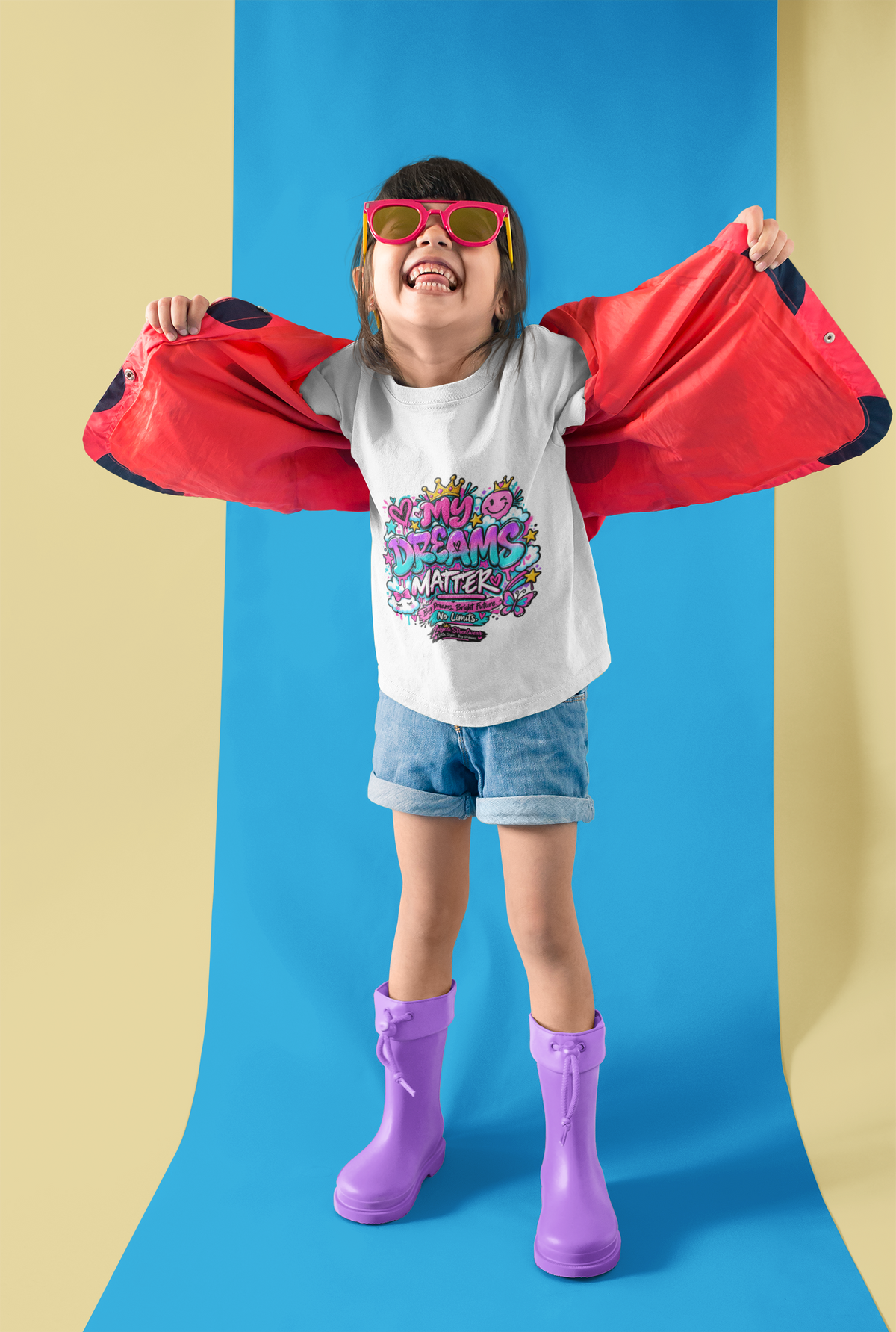 Kids T-Shirt — "My Dreams Matter" Colorful Graphic Tee