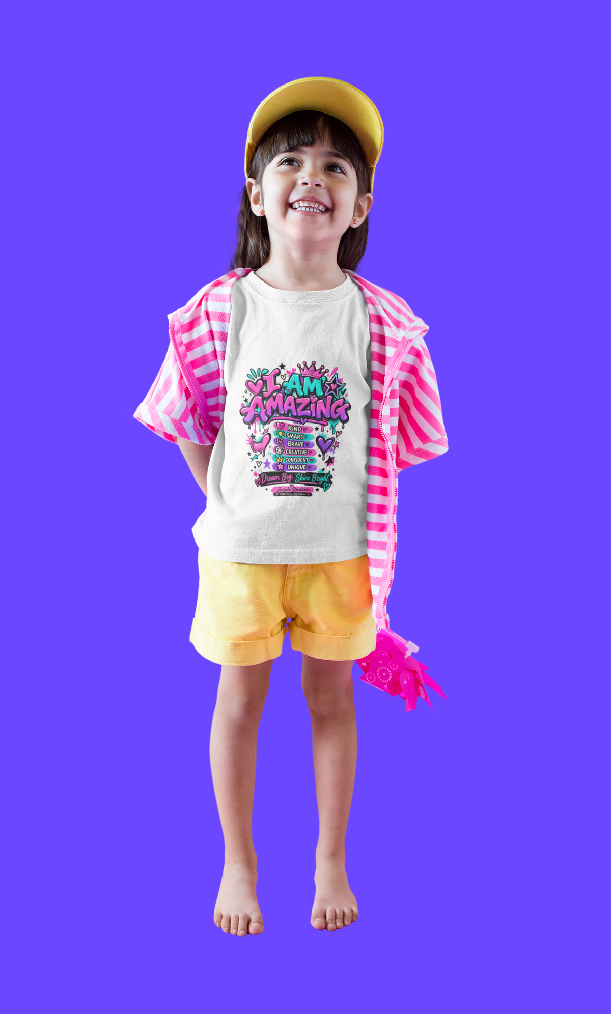Kids T-Shirt — "I Am Amazing" Positive Affirmation Tee