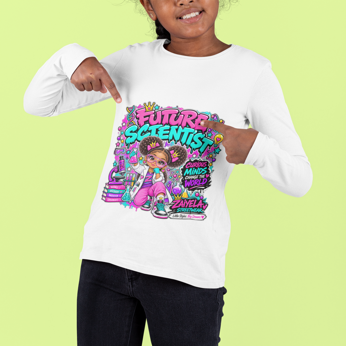 Future Scientist Youth Sweatshirt — Bright STEM Crewneck for Kids