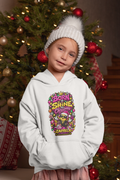 Kids Hoodie  Born to Shine This Christmas Colorful Holiday Graphic