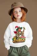 Youth Crewneck Sweatshirt — Zaiyela Streetwear Pirate Kid Graphic