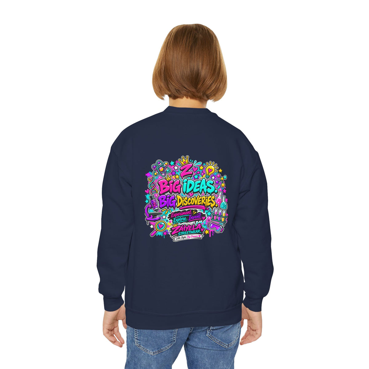 Future Scientist Youth Sweatshirt — Bright STEM Crewneck for Kids