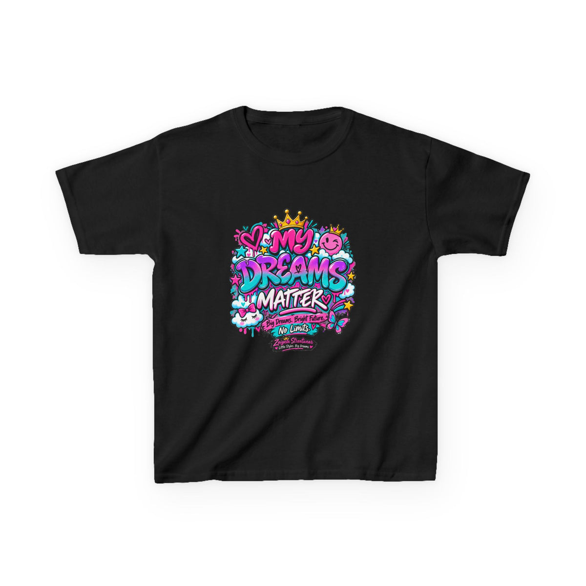 Kids T-Shirt — "My Dreams Matter" Colorful Graphic Tee