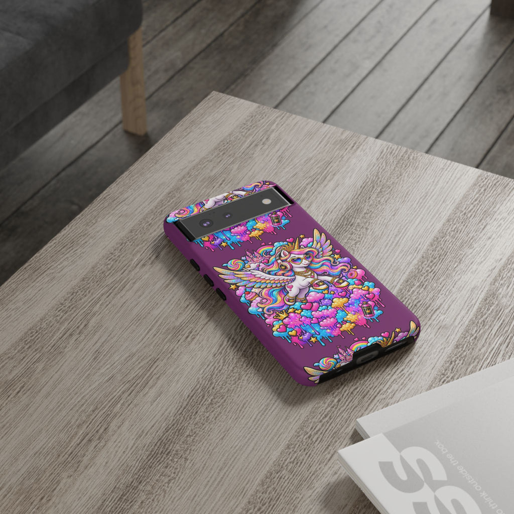 Unicorn Cute Tough Case — Colorful Rainbow Pegasus Phone Case