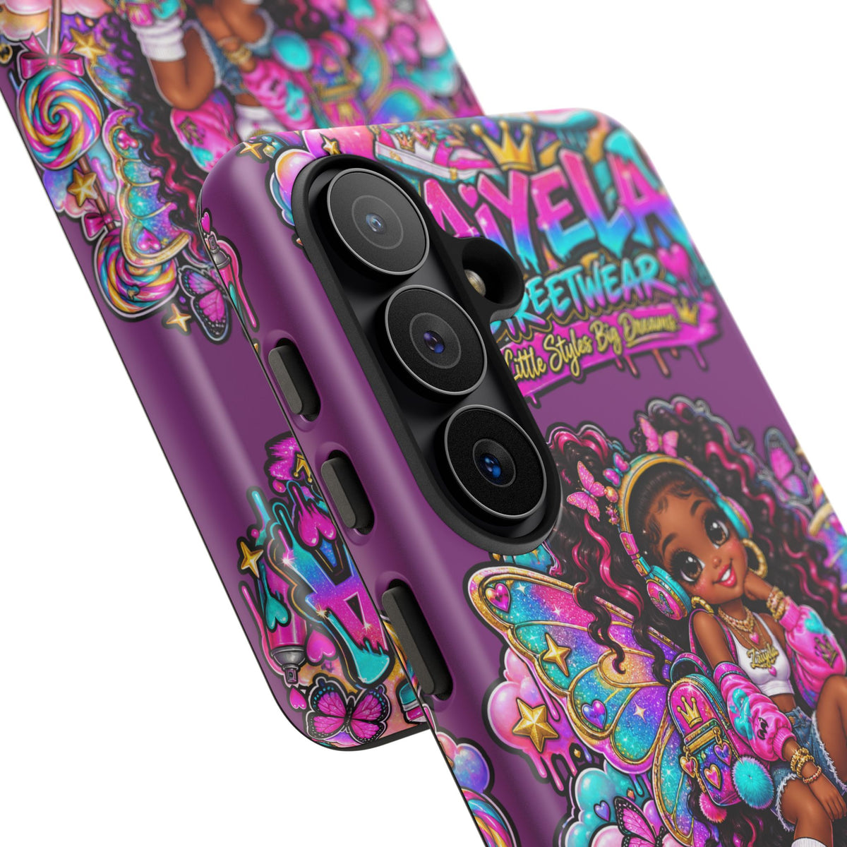 Cute Afro Rainbow Fairy Phone Case Fairy Streetwear Princess Protective Cover