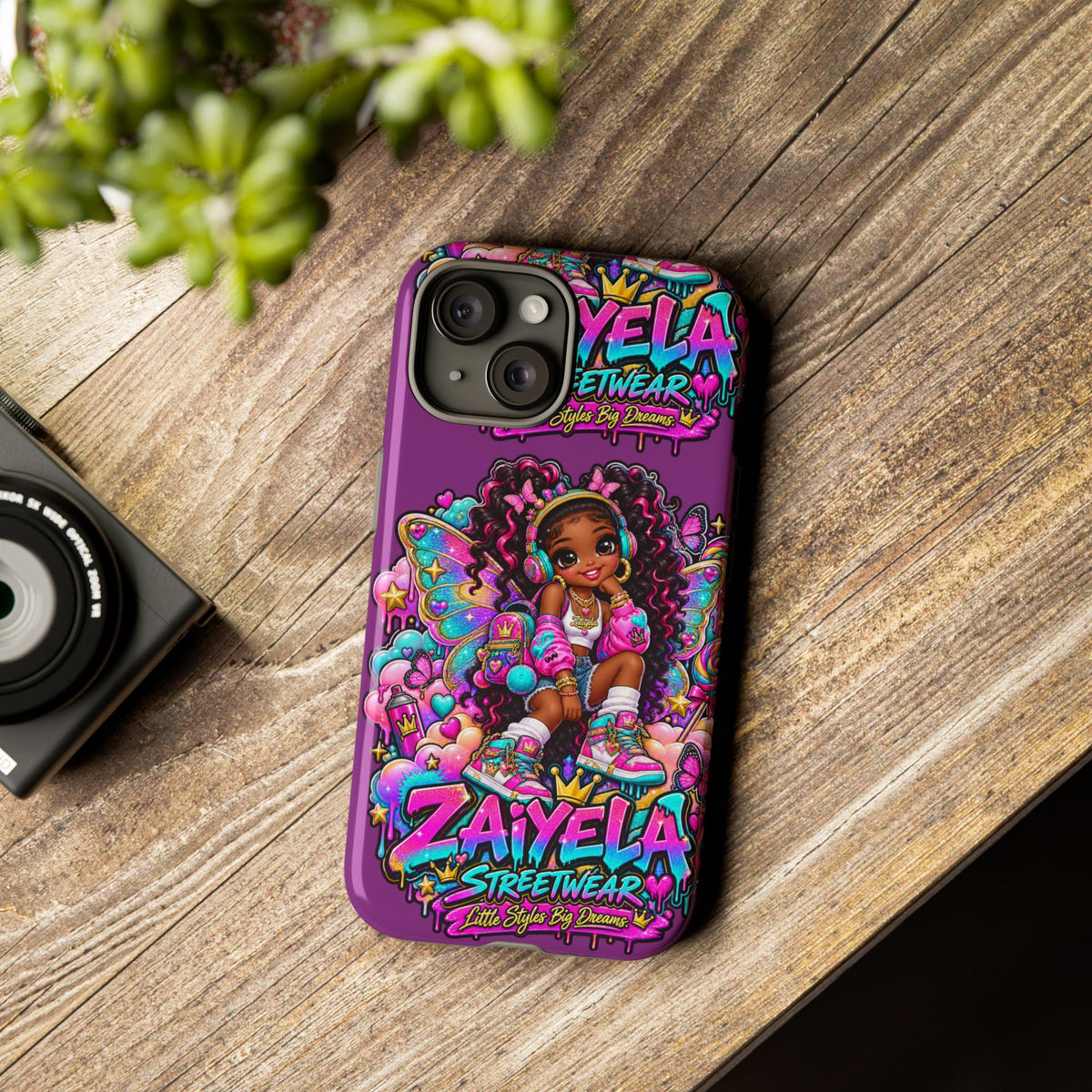 Cute Afro Rainbow Fairy Phone Case Fairy Streetwear Princess Protective Cover