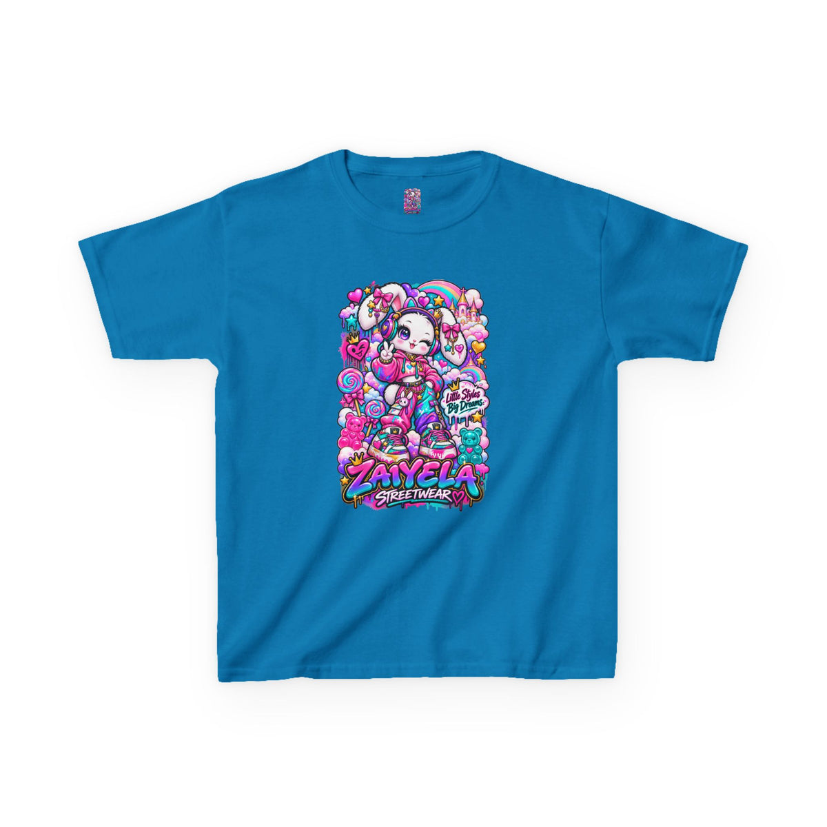 Kids Tee — Colorful Anime Candy Character Bunny Candy Dream