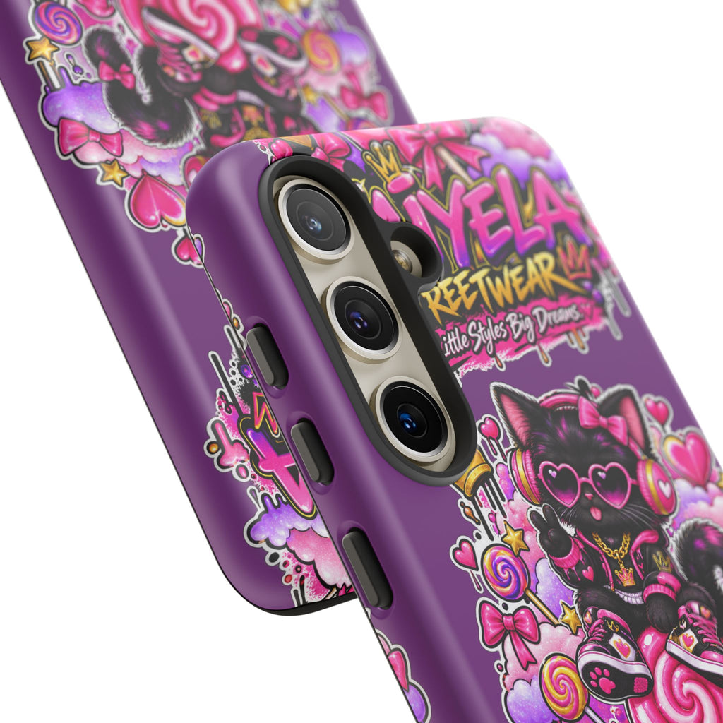 Cute Black Cat Candy Phone Case — Zaiyela Streetwear Magical Kitty