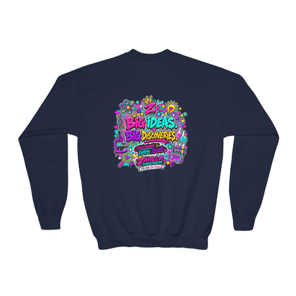 Future Scientist Youth Sweatshirt — Bright STEM Crewneck for Kids