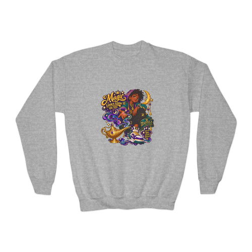 Dream Big Youth Crewneck Sweatshirt — Magic Follows You Graphic