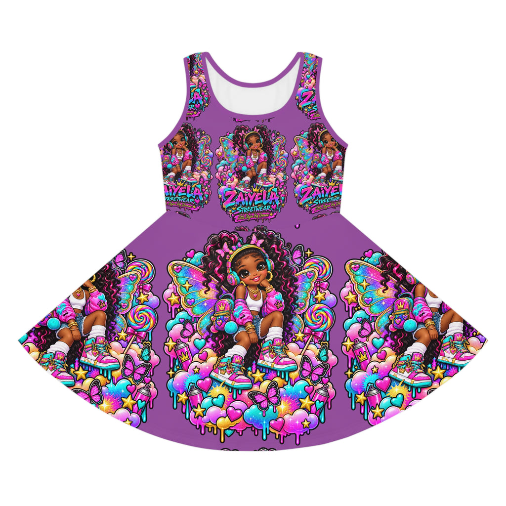 Girls' Sundress – Colorful Candy Fairy Skate Fairy Princess Dress