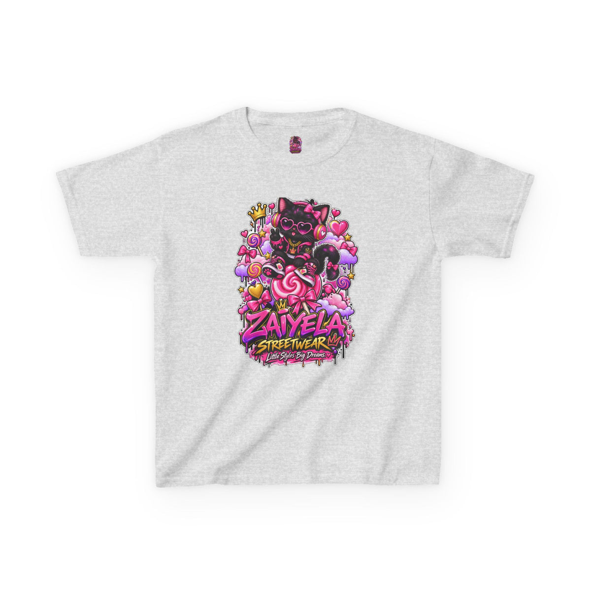 Kids Tee — Zaiyela Streetwear Cute Magical Kitty