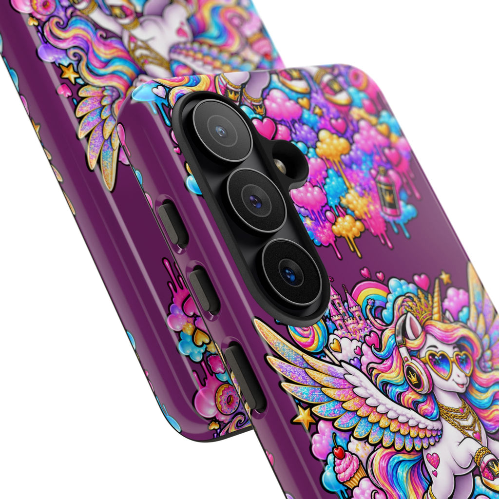 Unicorn Cute Tough Case — Colorful Rainbow Pegasus Phone Case