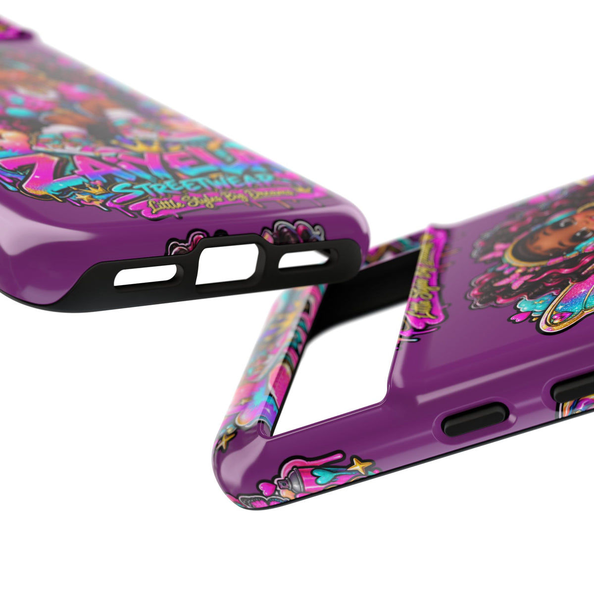 Cute Afro Rainbow Fairy Phone Case Fairy Streetwear Princess Protective Cover