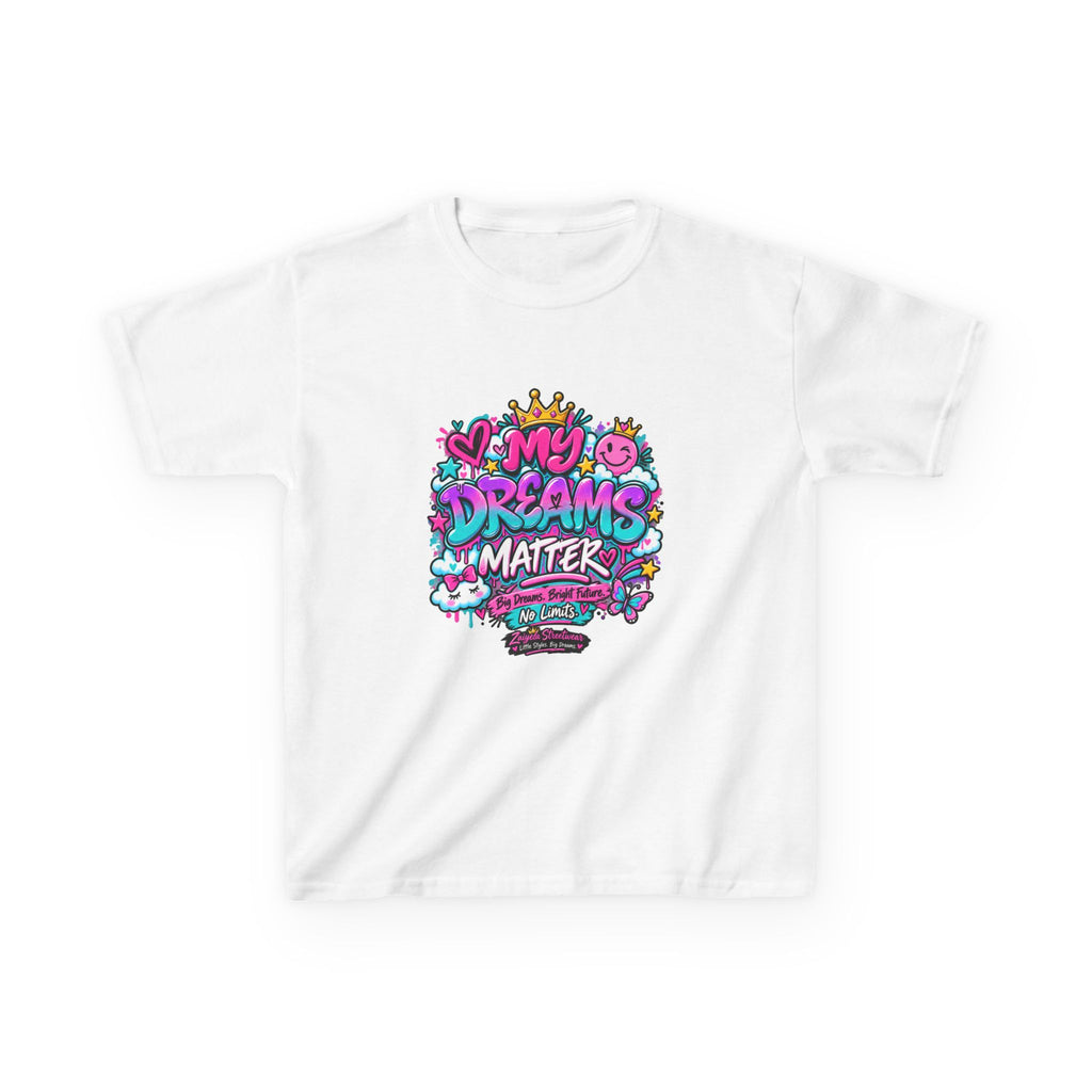 Kids T-Shirt — "My Dreams Matter" Colorful Graphic Tee