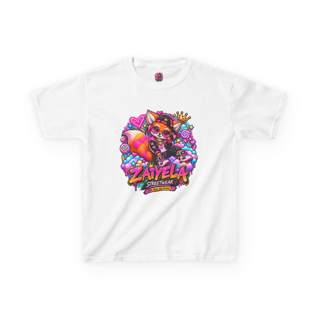 Kids Tee — Colorful Fox Streetwear Star