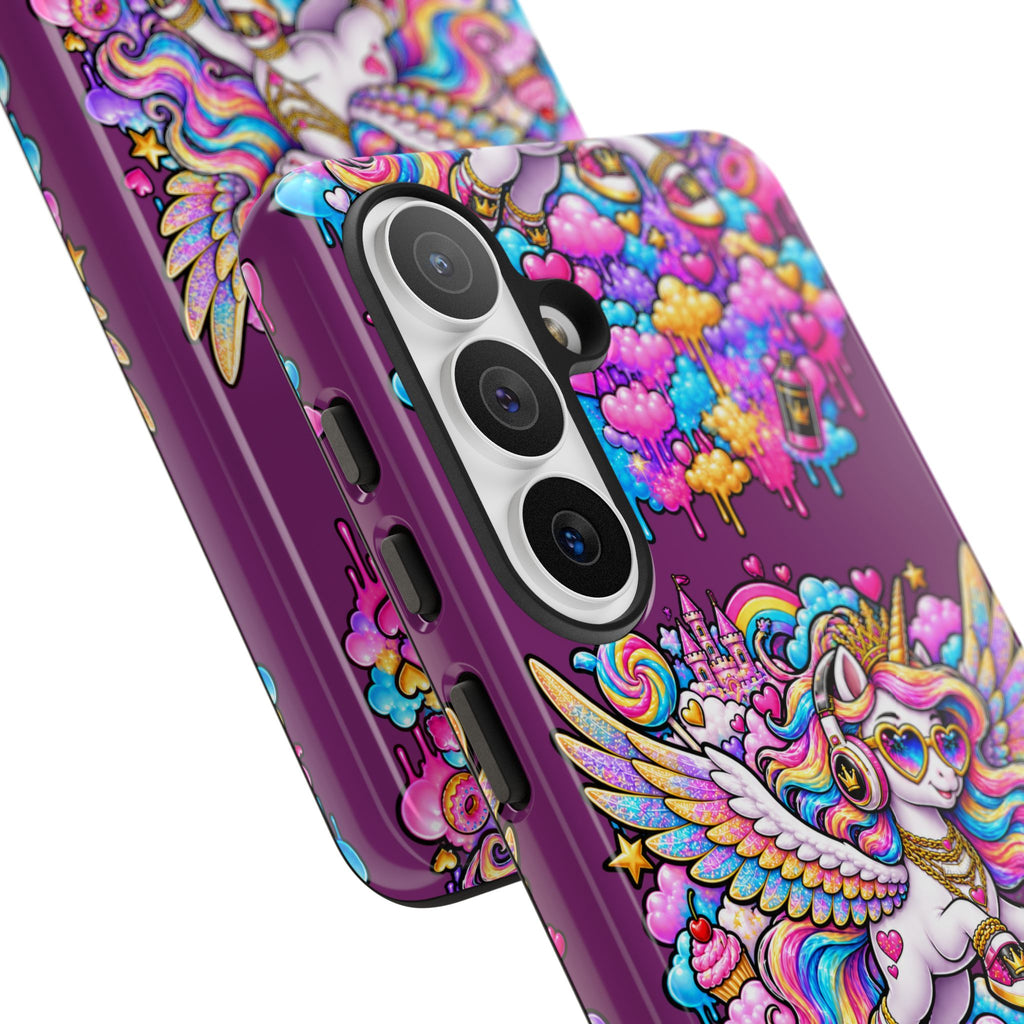 Unicorn Cute Tough Case — Colorful Rainbow Pegasus Phone Case