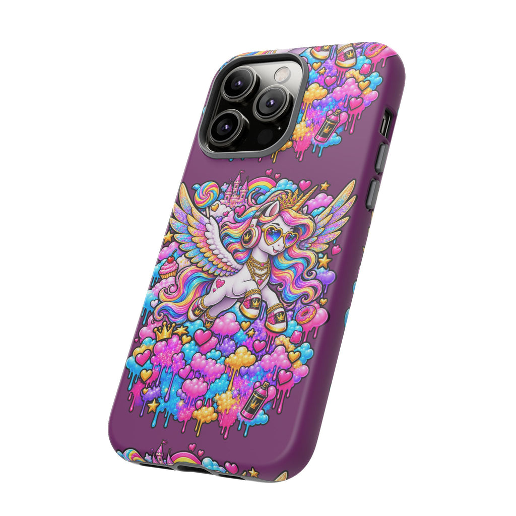 Unicorn Cute Tough Case — Colorful Rainbow Pegasus Phone Case