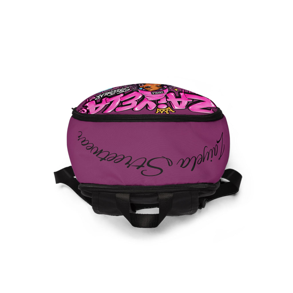 Mermaid Princess Backpack  Pink Candy-Graffiti Zayela Kids School Bag