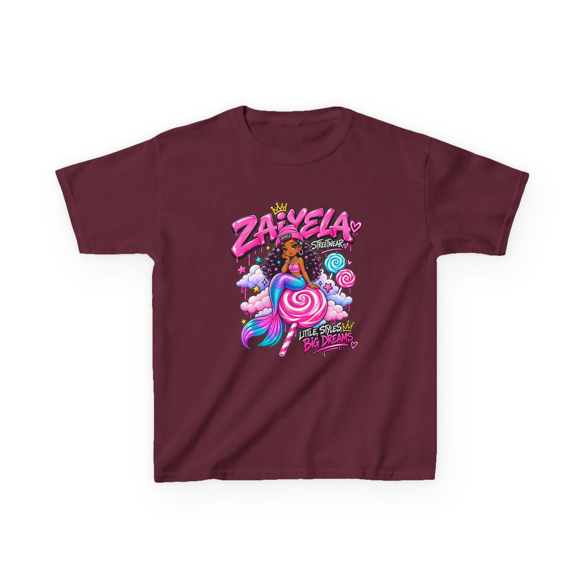 Kids Tee  Zaiyela  Candy Cloud Girl Graphic