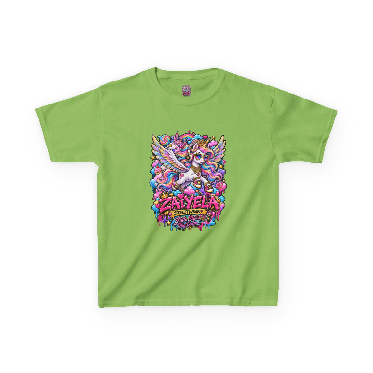 Kids Tee — Colorful Pegasus Dragon Graphic