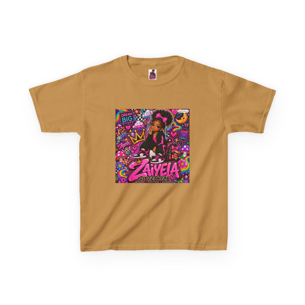 Kids Tee Pink Pop Art Zaiyela Graphic Shirt