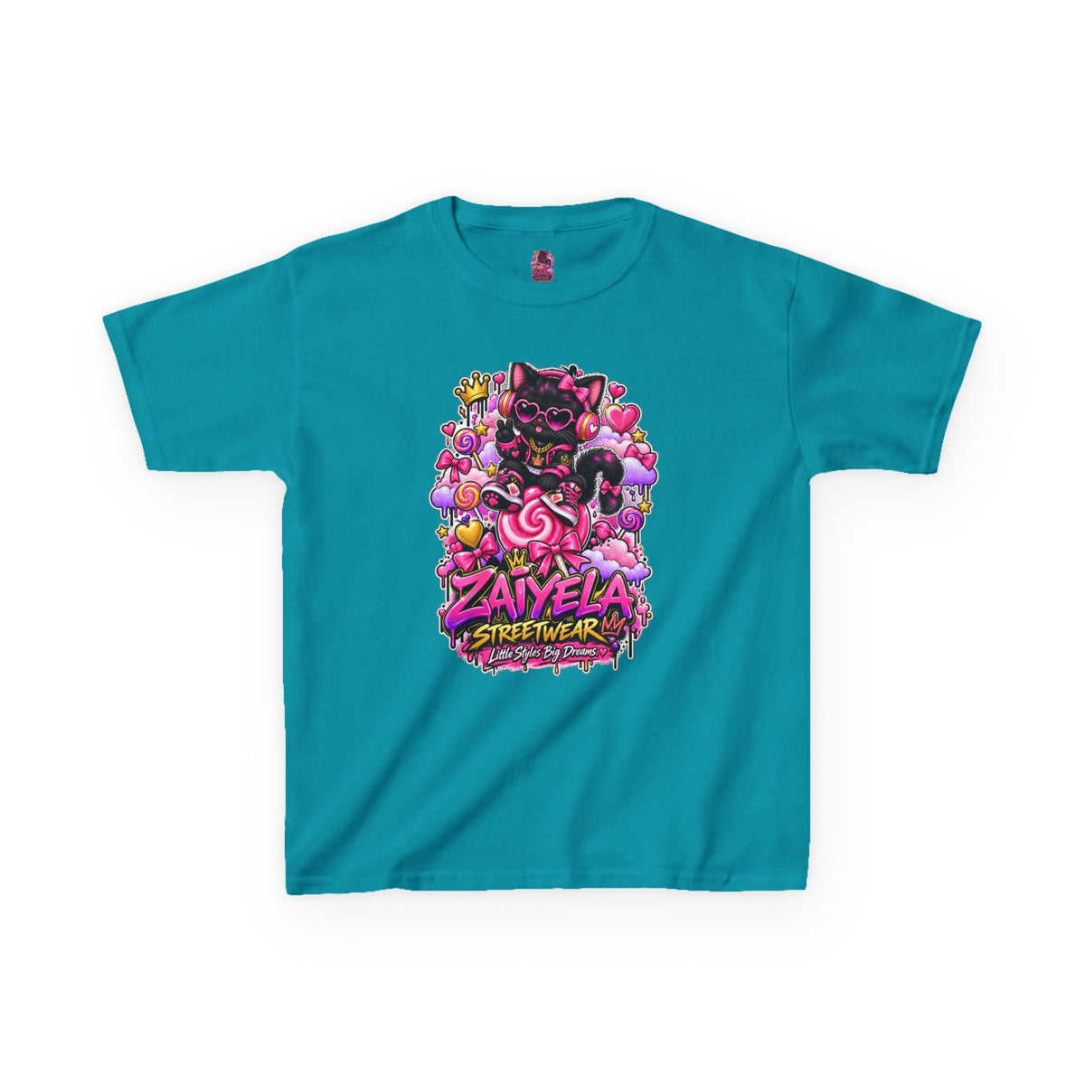 Kids Tee — Zaiyela Streetwear Cute Magical Kitty