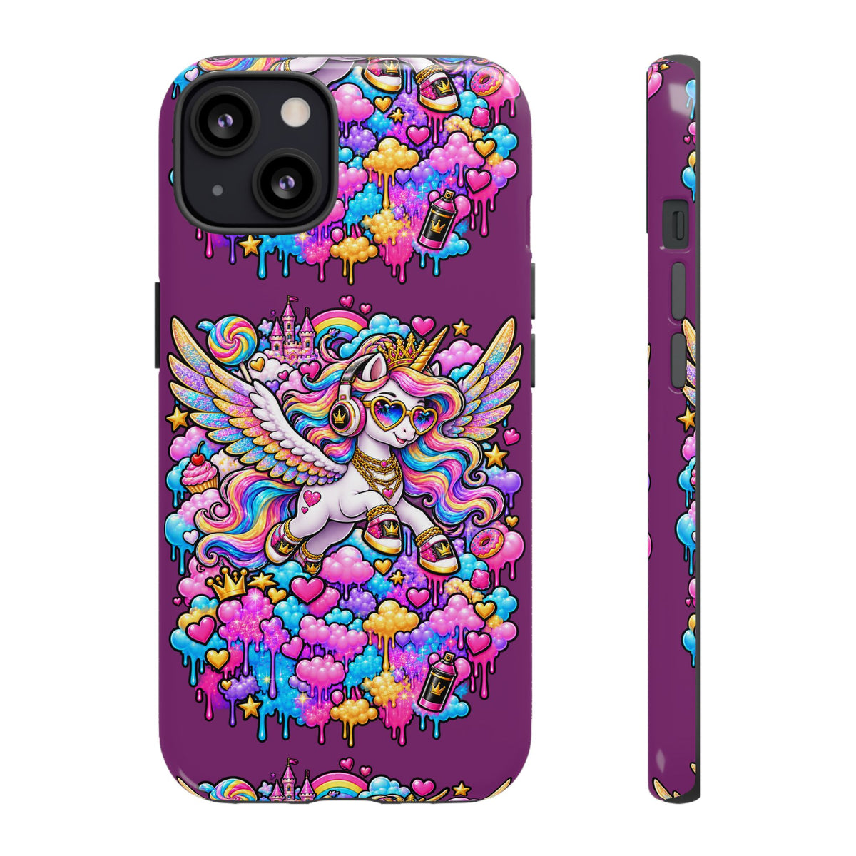 Unicorn Cute Tough Case — Colorful Rainbow Pegasus Phone Case