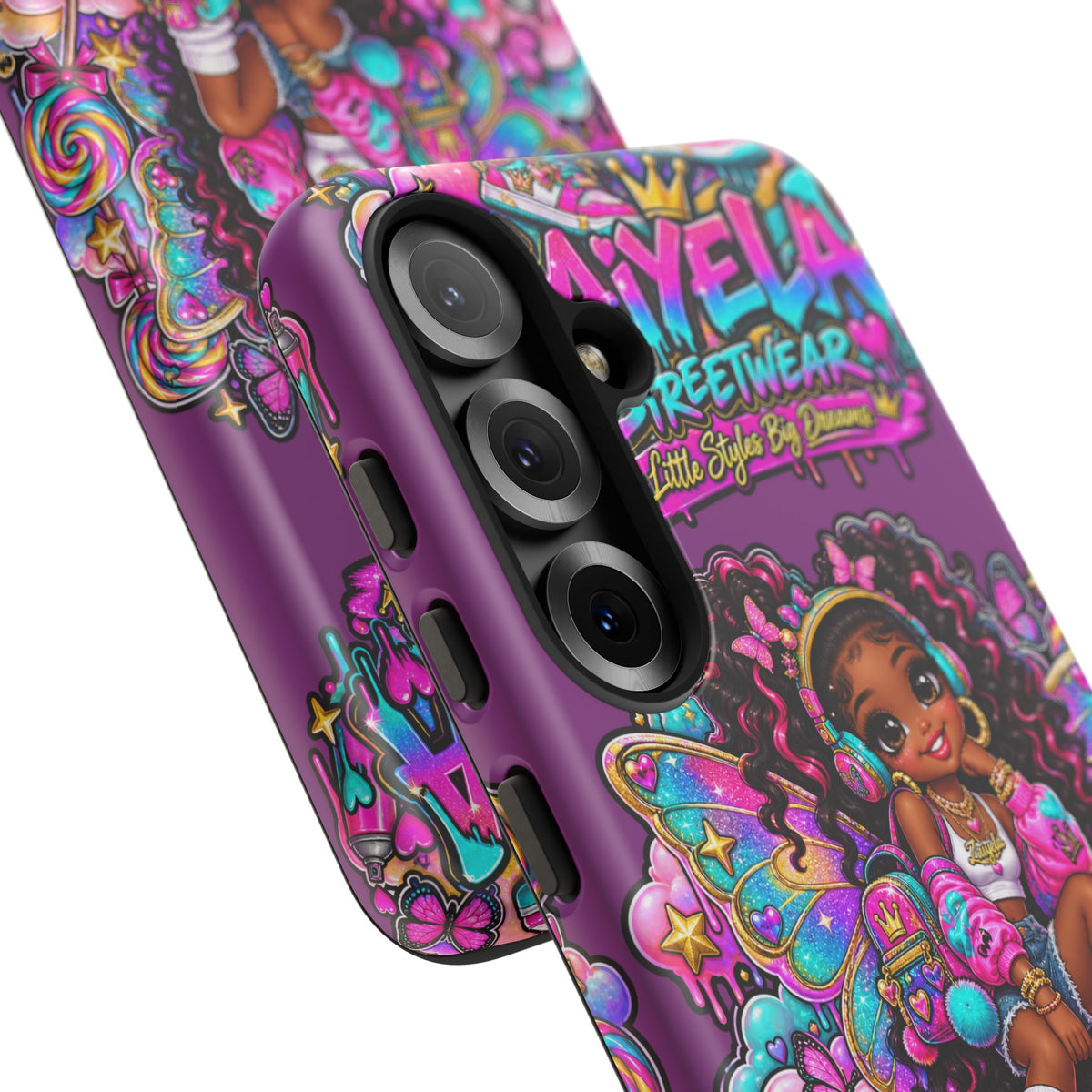 Cute Afro Rainbow Fairy Phone Case Fairy Streetwear Princess Protective Cover