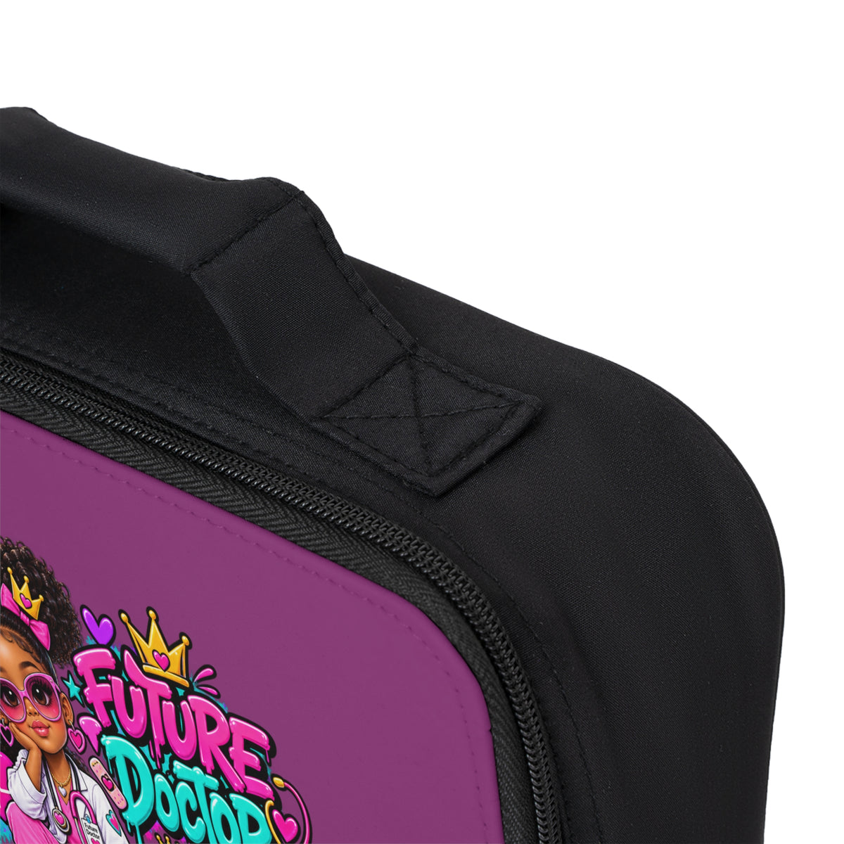 Kids "Future Doctor" Lunch Bag — Personalized Girls Medical Career Lunchbox
