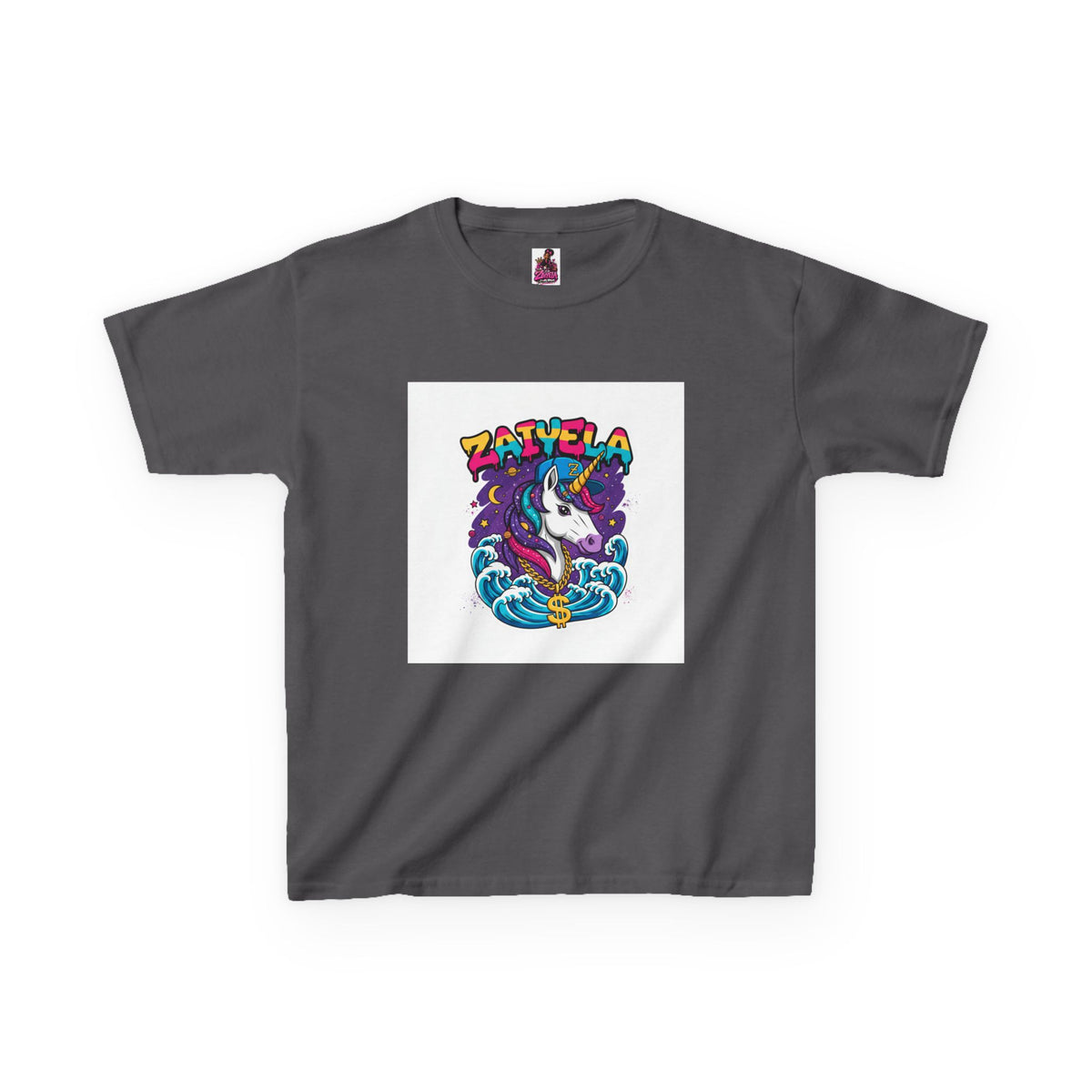 Kids T-Shirt Colorful Surf Unicorn Graphic