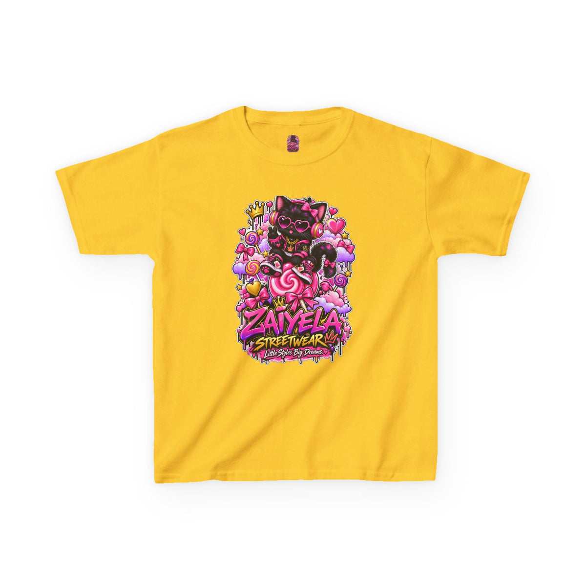Kids Tee — Zaiyela Streetwear Cute Magical Kitty