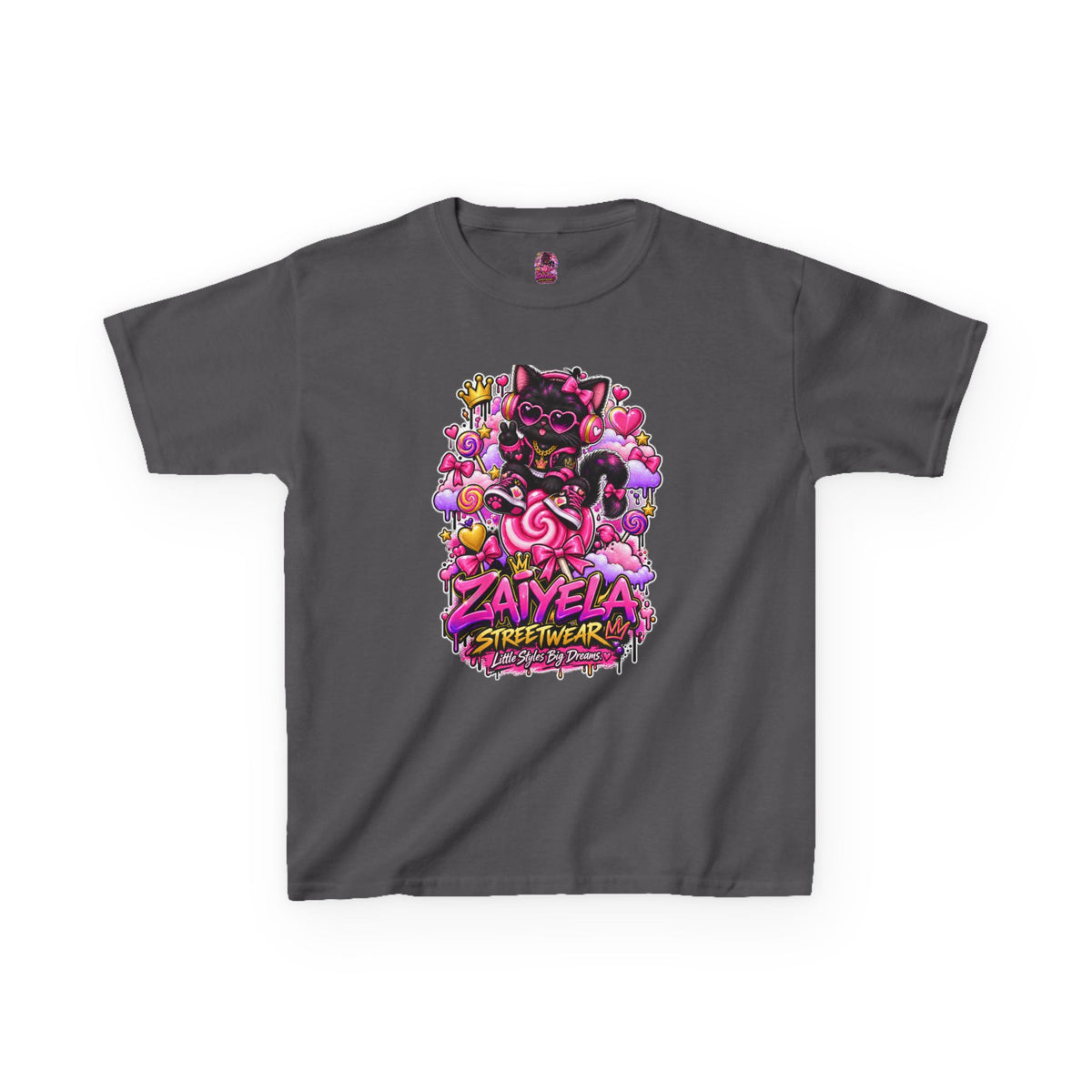 Kids Tee — Zaiyela Streetwear Cute Magical Kitty