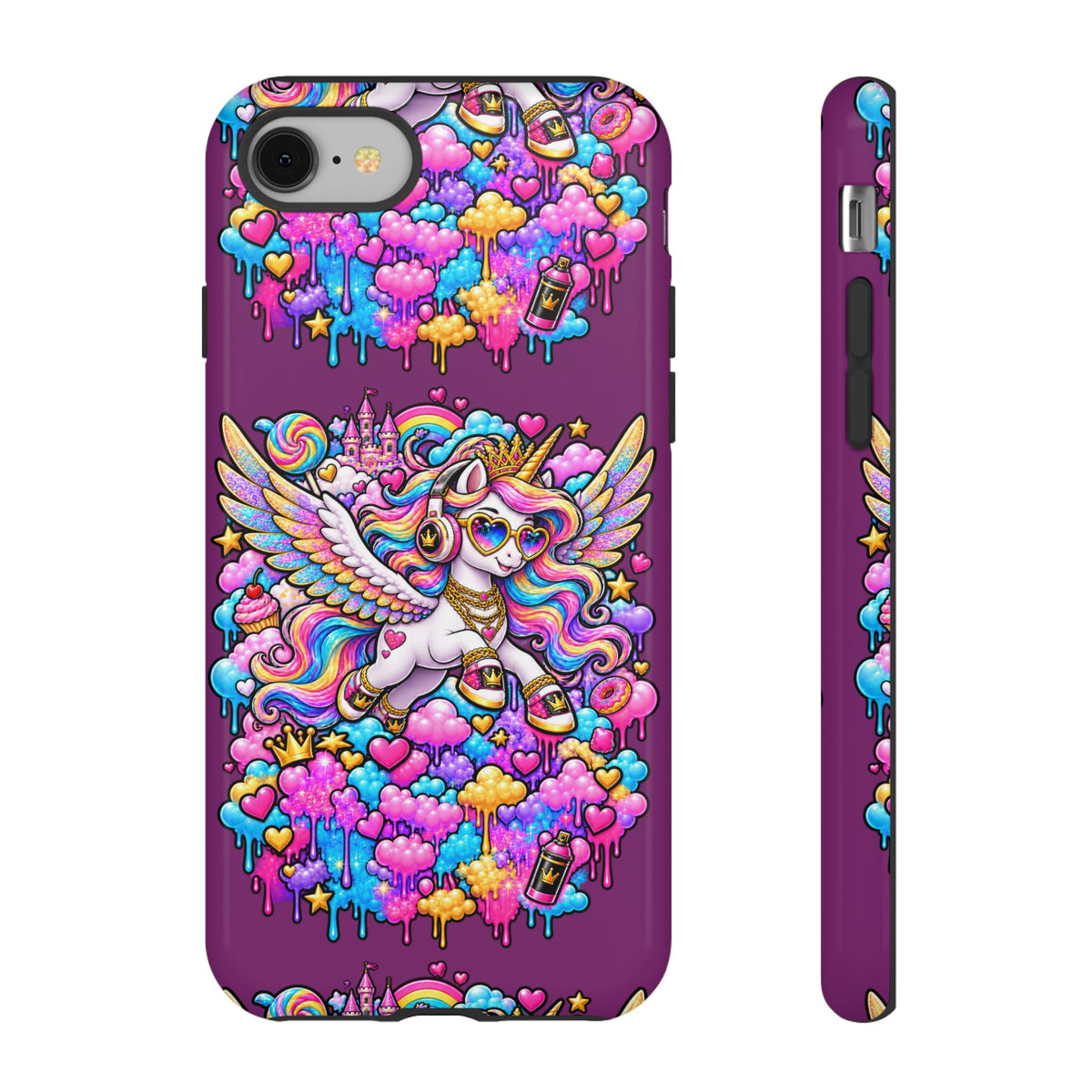 Unicorn Cute Tough Case — Colorful Rainbow Pegasus Phone Case
